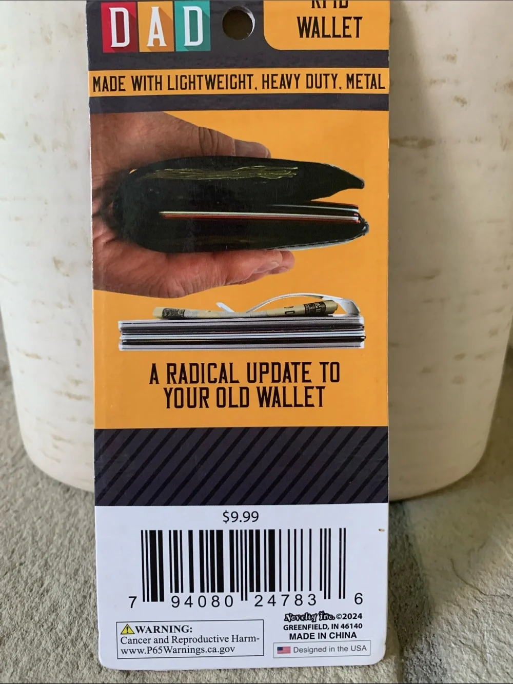 NEW**** RFID Wallet Metal Money Clip - Black - Celebrate Dad